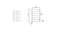 Elektrické sušiaky uterákov Strieborný SMEDBO