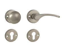 Kľučky na okrúhlych rozetách Strieborný KE