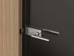 Zámky na sklenené dvere Strieborný JNF