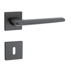 Kľučka na dvere AS - LUNARIA - HR 7S CIM - čierna matná (BK) | MP-KOVANIA.sk