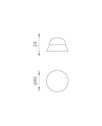 Nástenné dverné zarážky Strieborný ATZ