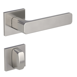 Kľučky na hranatých rozetách Strieborný Griffwerk