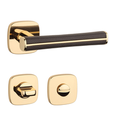 Kľučky na hranatých rozetách Zlatý APRILE