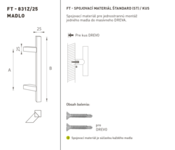 Madlá hranaté vyosené Biely FT