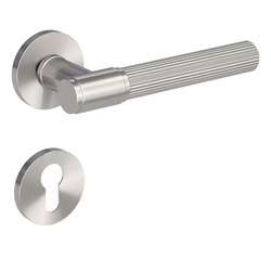 Kľučky na okrúhlych rozetách Strieborný Griffwerk