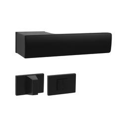 Kľučky na obdĺžnikových rozetách Čierny Tupai