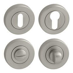 Rozeta ku kľučke FO - rozeta - R  delená NIM - nikel matný (N16) | MP-KOVANIA.sk