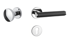 Kľučky na okrúhlych rozetách Strieborný APRILE