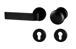 Kľučky na okrúhlych rozetách Čierny Tupai