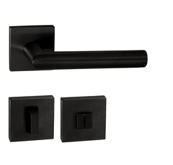 Kľučky na hranatých rozetách Čierny Tupai