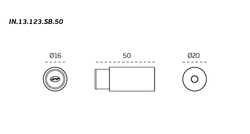 Nástenné dverné zarážky Strieborný JNF