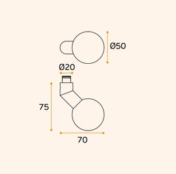 Gule vyosené na rozetách Strieborný JNF