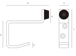 Vešiaky a háčiky  Strieborný JNF