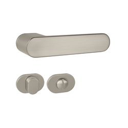 Kľučky na oválnych úzkych rozetách Strieborný MPK