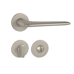 Kľučky na okrúhlych rozetách Strieborný Tupai