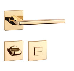 Kľučky na hranatých rozetách Zlatý APRILE