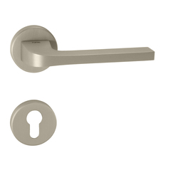 Kľučky na okrúhlych rozetách Strieborný Tupai