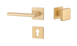 Kľučky na hranatých rozetách Zlatý APRILE