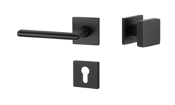 Kľučky na hranatých rozetách Čierny APRILE