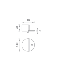 Podlahové dverné zarážky Strieborný JNF