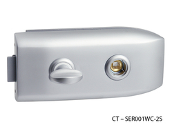 Zámky na sklenené dvere Strieborný CT