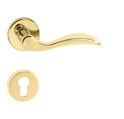 Kľučky na okrúhlych rozetách Zlatý Tupai