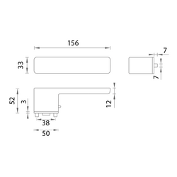 Kľučky s integrovaným uzamykaním Čierny MPK