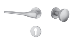 Kľučky na okrúhlych rozetách Strieborný APRILE