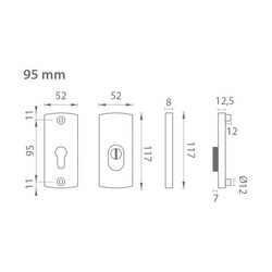 Bezpečnostné a spevnené rozety Bronzový AXA