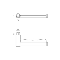 Kľučky na okrúhlych rozetách Kombinovaný JNF