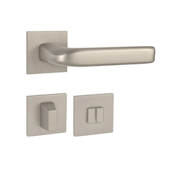 Kľučky na hranatých rozetách Strieborný Tupai