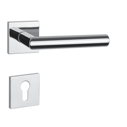 Kľučky na hranatých rozetách Strieborný APRILE