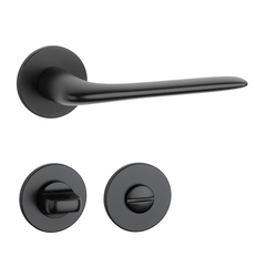 Kľučky na okrúhlych rozetách Čierny APRILE