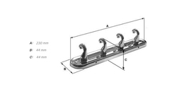 Vešiaky a háčiky  Strieborný SMEDBO