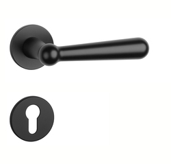 Kľučky na okrúhlych rozetách Čierny APRILE