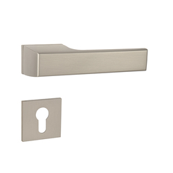 Kľučky na obdĺžnikových rozetách Strieborný Tupai