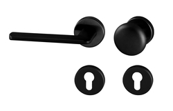 Kľučky na okrúhlych rozetách Čierny Tupai