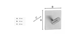 Samolepiace držiaky a vešiaky na uteráky Strieborný SMEDBO
