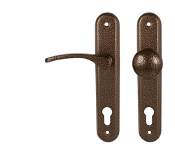 Kľučky na oválnych štítoch Hnedý KE