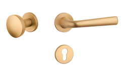 Kľučky na okrúhlych rozetách Zlatý APRILE