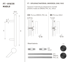 Madlá okrúhle vyosené Čierny FT
