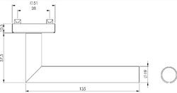 Kľučky na hranatých rozetách Strieborný Griffwerk
