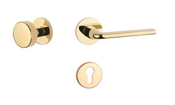 Kľučky na okrúhlych rozetách Zlatý APRILE