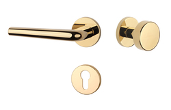 Kľučky na okrúhlych rozetách Zlatý APRILE