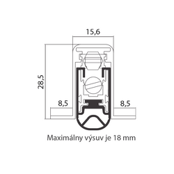 Prahové výsuvné lišty  CO