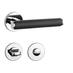 Kľučky na okrúhlych rozetách Strieborný APRILE