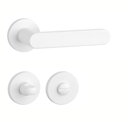 Kľučky na okrúhlych rozetách Biely APRILE