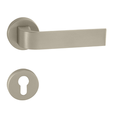 Kľučky na okrúhlych rozetách Strieborný Tupai