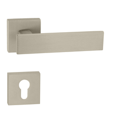 Kľučky na hranatých rozetách Strieborný Tupai