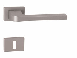 Kľučky na obdĺžnikových rozetách Strieborný Tupai